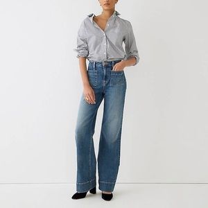 NWT J. Crew Limited-edition Point Sur sailor patch-pocket jean in Marina wash